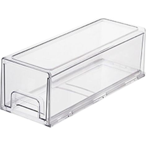 Bacs de rangement empilables pour réfrigérateur avec tiroir coulissant, pour congélateur, armoire, cuisine, garde-manger (taille : 33,5 x 12,5 x 11 cm) (1/5)