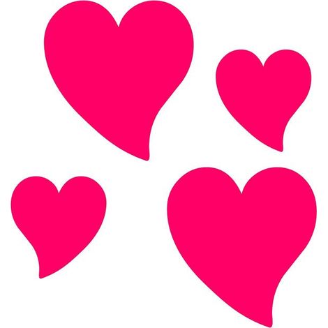 Adesivo Fluorescenti Cuore (Rosa) (1/5)
