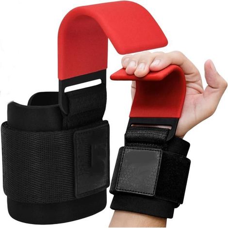 Crochets de levage de poids pour soulevé de terre de 600 lb – Support de poignet en néoprène de 8 mm pour tractions, tirages latér,a (1/5)