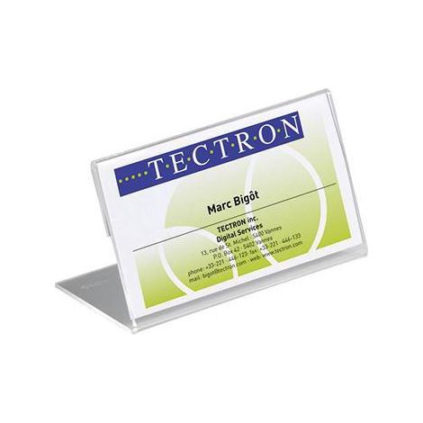 Tischnamensschild 100 x 52 mm (B x H) Acryl transparent 10 St./Pack. (1/4)