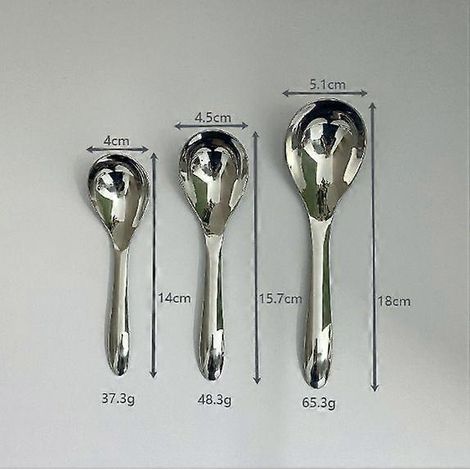 Cuillère italienne 316 [petite, moyenne et grande] Cuillère en acier inoxydable 316, cuillère épaisse pour la maison, cuillère pour enfants, cuillère pour adultes, cuillère profonde (1/4)