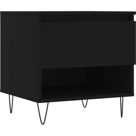 Maison Exclusive - Couchtisch Schwarz 50x46x50 cm Holzwerkstoff