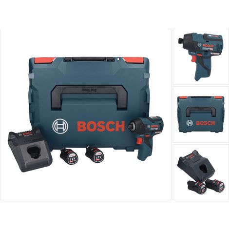 Bosch GDR 12V-110 Professional Visseuse à chocs sans fil 12 V 110 Nm 1/4'' Brushless + 2x batterie 2,0 Ah + chargeur + L-Boxx (1/5)