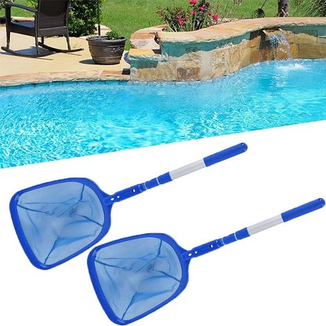 de piscine kit de nettoyage de accessoires de en filet à mailles fines pour spas piscines feuilles de et saleté 2Écumeur 2 (1/5)