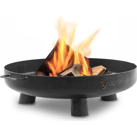 BBQ-Toro, ciotola per fuoco Ø 60 cm, nero, focolare da esterno a tre gambe per giardino e terrazzo (1/5)