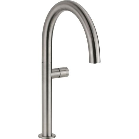 Mitigeur monocommande pour évier de cuisine Slim avec corps réversible en acier AISI 316L Arqea Helix PLM607.30 Acier inoxydable (1/5)