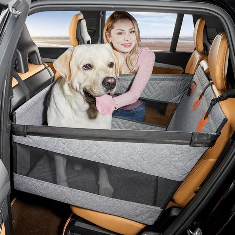 Hundesitz Auto für Großhunde bis 25kg, L, Grau (1/5)