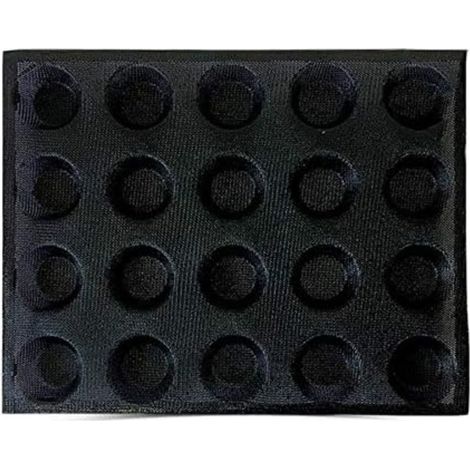 Silikonform mit 20 Mulden, Mini-Kuchen-/Pizzaform, Hamburger-/Brotform, Antihaft-Backblech (1/5)