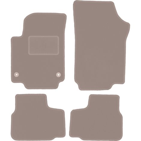 Alfombrillas de terciopelo para coche: Volkswagen Up hatchback (2011-) beige (1/5)