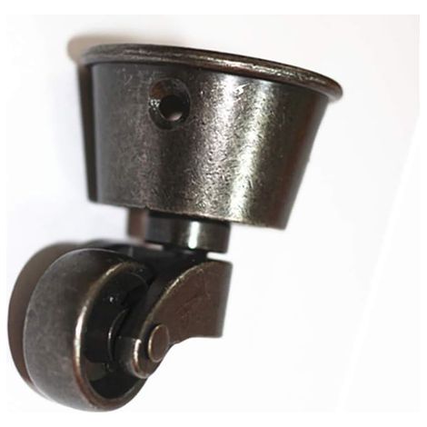 Roulette de Tasse Ronde Vintage en Bronze, Pour Pieds de Meubles en Bois, Chaises et Tables (1/2)