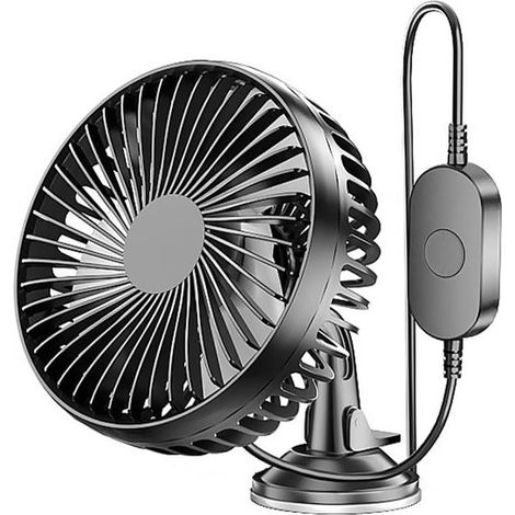 Ventilador USB batería 5200 mAh 3 velocidades, Ventilador mano silencioso ajustable, Mini ventilador mesa portátil rotación 360 grados, Ø 148 cm (1/5)