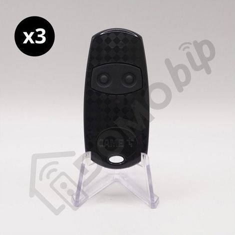 Télécommandes Came TOP432EE 2 canaux 433,92 MHz code fixe – Pack 3 remplace TOP432NA/EV/S + 1 goodie DOMOBIP