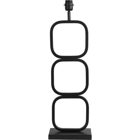 Light & Living - tischlampe - Lutika - schwarz - metall -