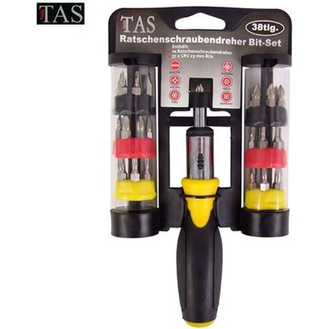 TAS Ratschenschrauber Set Schraubendreher Schlüssel Zieher Schlitz Vierkant Torx