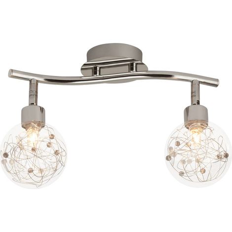 BRILLIANT lampe Joya spot tube 2 lumières chrome 2x QT14, G9, 33W, adapté aux lampes à culot à broche (non incluses) Échelle A ++ à E Têtes pivotantes (1/3)