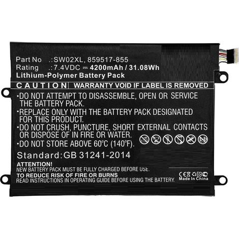 Batería para portátil CoreParts HP, mbxhp-BA0238
