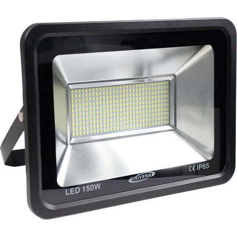 Faro slim led esterno ip65 scocca nera 150 watt luce calda 3000k illuminazione esterni luce