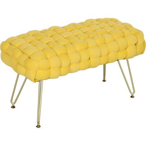 Lit, rembourré, en velours, jaune, pour maison et usage quotidien, couchage confortable, chambre enfant maison, format pratique