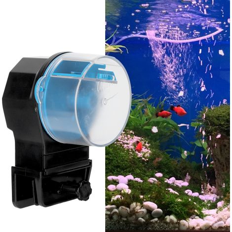 Automatischer Fischfutterautomat mit Zeitschaltuhr, einfache Installation und bequeme Reinigung – Blau (1/5)