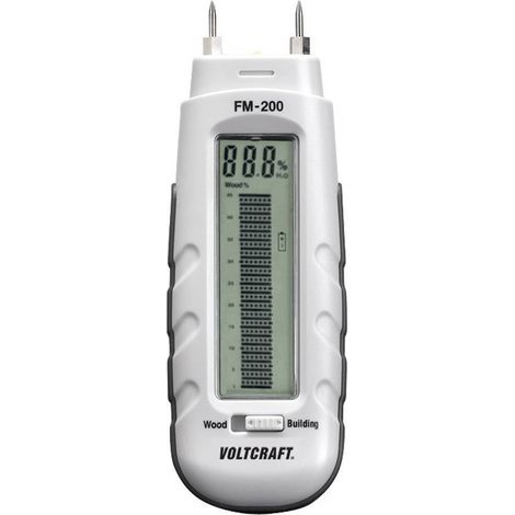 VOLTCRAFT FM-200 Misuratore di umidità per materiali Range di umidità materiali da costruzione (intervallo) 0.2 fino a (1/3)