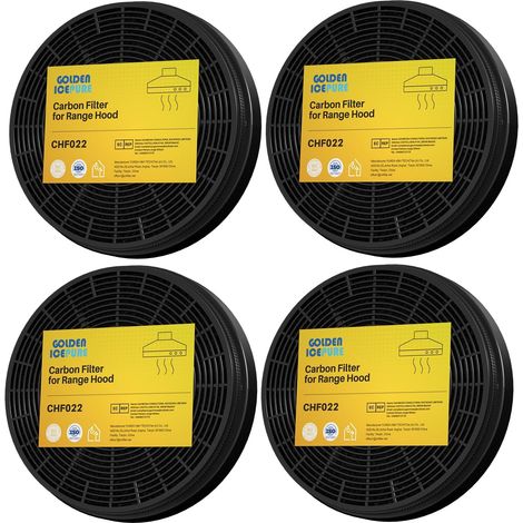 Filtre à Charbon Actif Compatible Avec Hottes MIZ 0023 KF 561 CF110DU652 Filtre à capuchon, 175mm 4 Pièces (1/5)