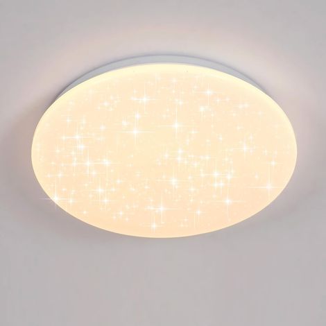 COMELY Plafonnier LED 24W - Effet Étoiles - Lumière Chaude 3000K - Cuisine, Chambre Enfant, Couloir, Salle de Bain (1/5)