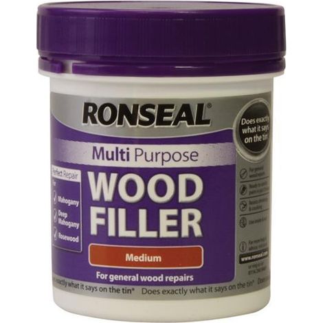 Ronseal Multi-Purpose Wood Filler Tub Medium Finish 250g (1/3)