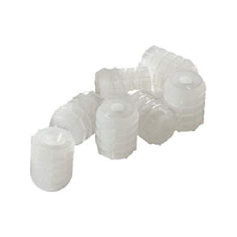 Lot de 40 écrous pré-insérés CAM pour meubles (plastique blanc) M10,5 mm : assemblage simplifié