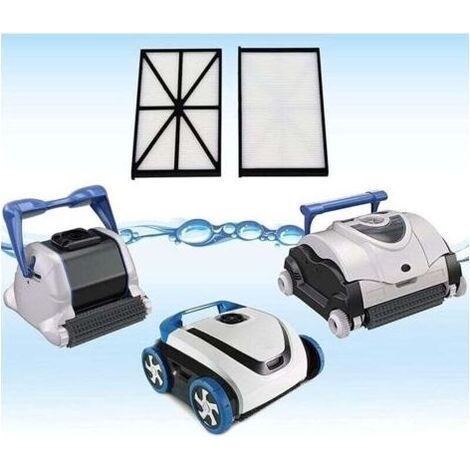 Poweka RCX70101PAK2 Lot de 2 Cartouches de Filtre de Rechange Compatibles avec Hayward Aqua Vac QC SharkVac et TigerShark Robot Purificateur de Piscine (2 Pièces) (1/5)