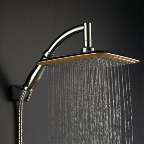 Hochdruck-Regenduschkopf, universell verstellbar, Badezimmerdusche, Druckverstärkung, quadratische Kopfbrause (1/4)