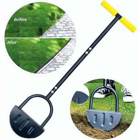 Coupe-bordures à long manche – Outil de finition des bordures de pelouse pour jardin et extérieur