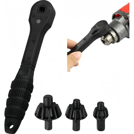 Chiave a cricchetto professionale 2 in 1 comoda con affilatura, cricchetto con affilatura, chiave a cricchetto a D in 3 misure, utensile di ricambio per chiave a cricchetto a doppia testa (1/5)