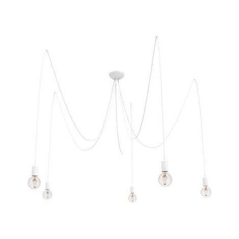 Lampadario a sospensione Nowodvorski Spider bianco 5xE27 9744