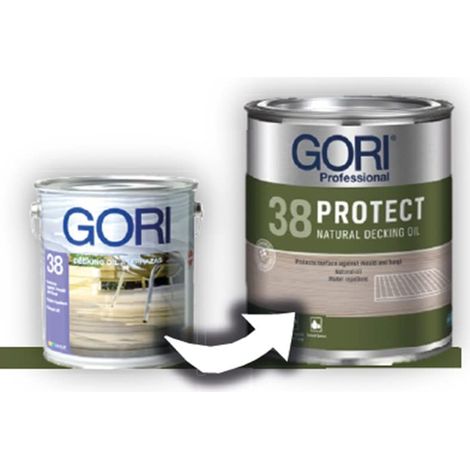 Gori 38 PROTECT Olio per pavimenti in legno esterno incolore 2,5 l