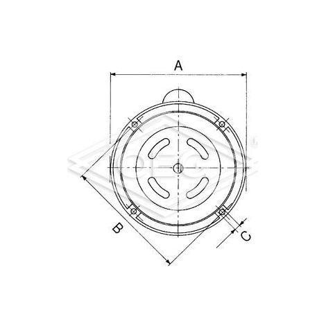 Bride universelle F 5 pour moteurs de brûleur