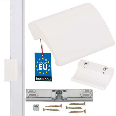Manilla de aluminio Balk DE LUXE RAL 9016 BLANCO + CIERRE