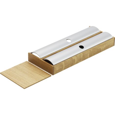 Porte rouleaux - Décor : Noir - Essence : Frêne - KESSEBOHMER (1/2)