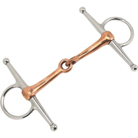 Mors de filet en acier inoxydable à joues pleines pour cheval, 125mm - Équipement d'extérieur équestre (1/5)