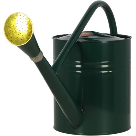 Arrosoir classique en métal - Vert et doré - 7,5 L - Livraison gratuite