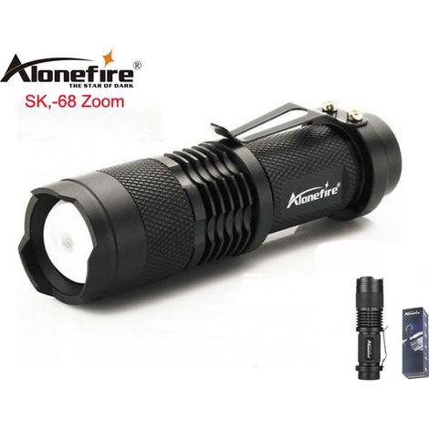 Lampe torche LED 3W XP-E Q5 300 lumens + Zoom - AquaForge (1/5)