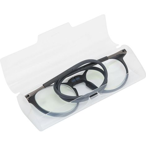 Occhiali da lettura con filtro luce blu e magneti per la correzione della presbiopia, design semplice ed elegante (+250 Blu scuro) (1/4)
