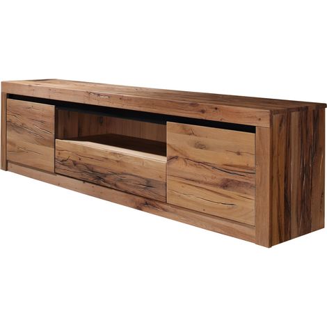 mobile TV in legno di Quercia Selvatica/ Cerro 202x42x55 quercia naturale oliato MONTREUX 105 (1/3)