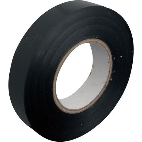 Cinta adhesiva aislante de 19 mm x 25 m negra, paquete/cav - Electraline