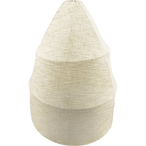 Suspension naturelle en coton et métal pour salon élégant - naturel écru coton clair (1/3)