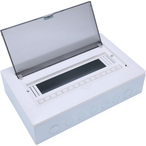 Boîte de Distribution 15 Modules, Coffret de Protection avec Rail DIN, Montage en Saillie pour Centrale Électrique (1/5)