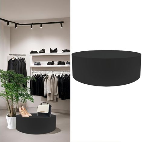 Runder Schaufensterpuppenfuß 60x20 cm schwarz - Präsentationsplattform