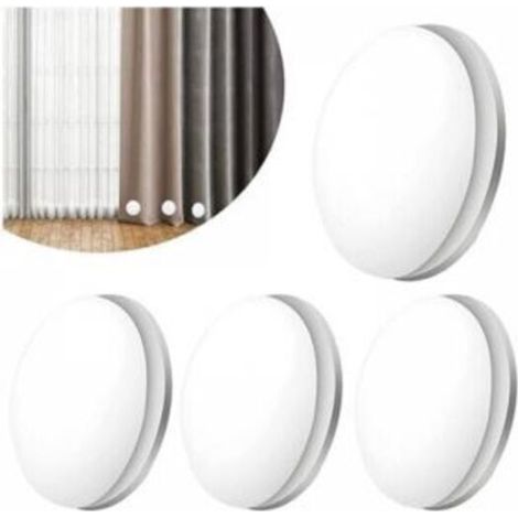 4 Paar magnetische Duschvorhanggewichte, solide Duschvorhanggewichte mit Magnet, wasserdicht für Vorhänge, Tischdecken, Duschvorhänge (weiß)