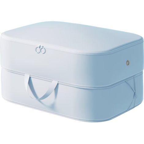 Générique Organisateur d'Auto-Compression Ultra Peu Encombrant,Sac de Compression,Sac Compression Voyage,Convient pour Ranger Les Vêtements et Les Couettes,Bleu (1/4)