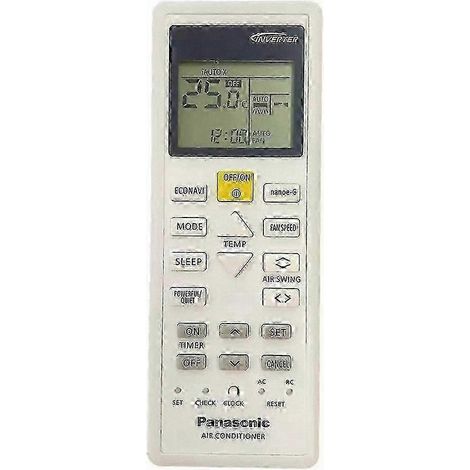 Universelle Fernbedienung für Panasonic Klimaanlagen, kompatibel mit den Modellen A75C00370, A75C12670, A75C03420, A75C00510, A75C01990, ersetzt die Originalfernbedienung, funktioniert mit allen Gerät (1/4)