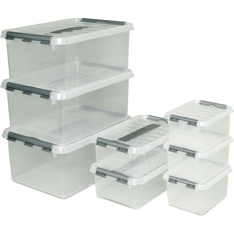 BRB Clipboxen 8-teiliges Set, 3x 2, 2x 4, 3x 15 Liter (1/3)